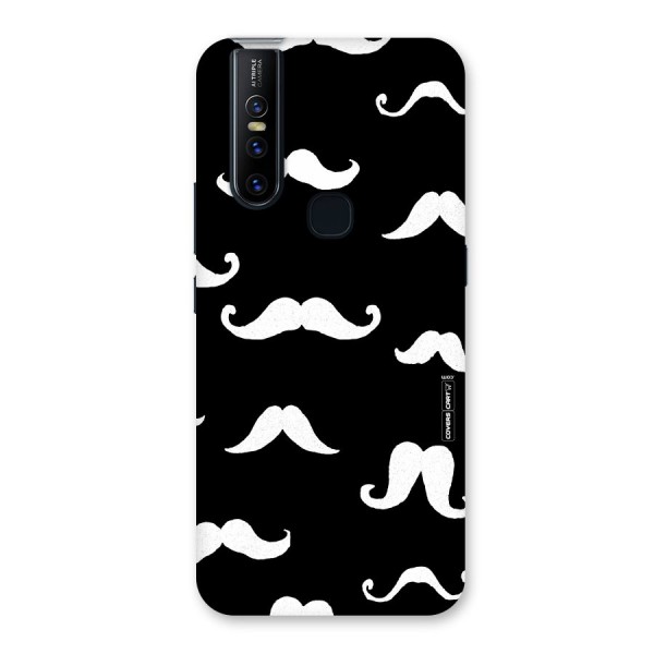 Moustache Pattern (White) Back Case for Vivo V15