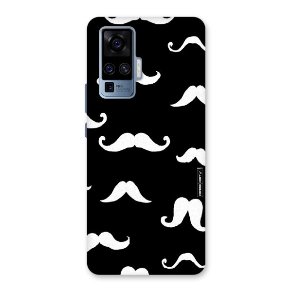 Moustache Pattern (White) Back Case for Vivo X50 Pro