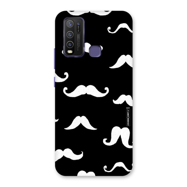 Moustache Pattern (White) Back Case for Vivo Y30