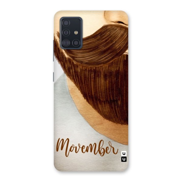 Movember Moustache Back Case for Galaxy A51