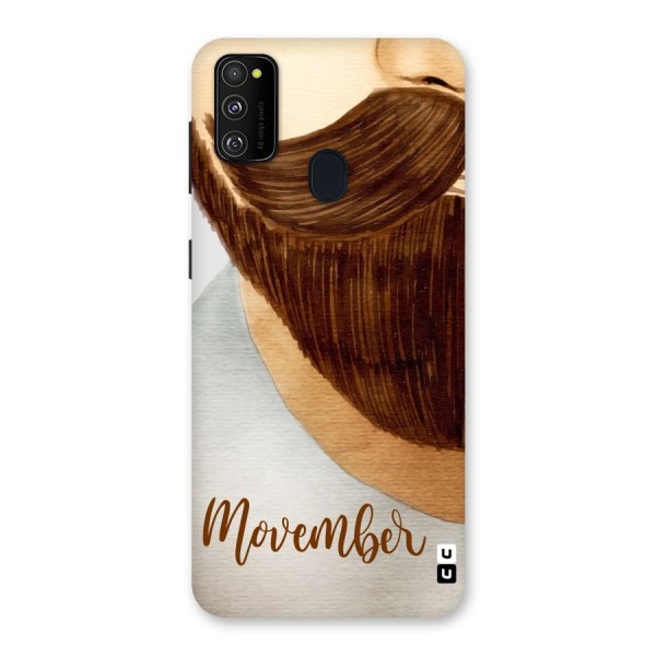 Movember Moustache Back Case for Galaxy M21