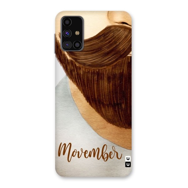 Movember Moustache Back Case for Galaxy M31s