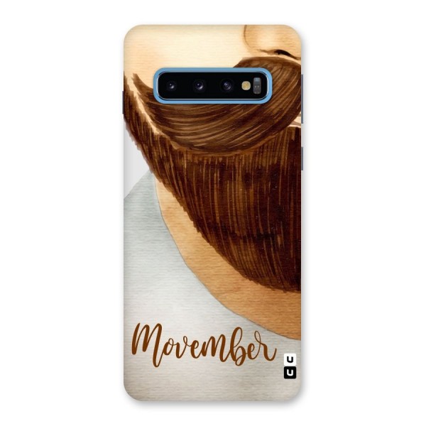 Movember Moustache Back Case for Galaxy S10