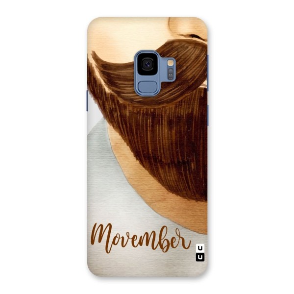 Movember Moustache Back Case for Galaxy S9