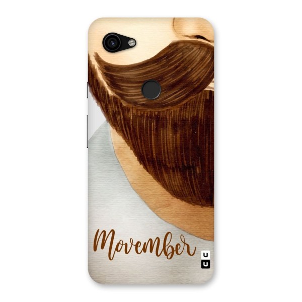 Movember Moustache Back Case for Google Pixel 3a XL