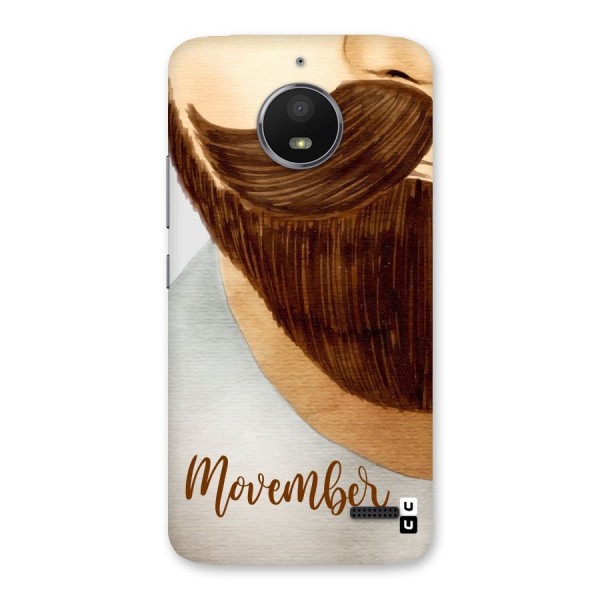 Movember Moustache Back Case for Moto E4