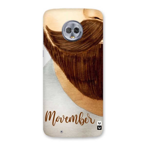 Movember Moustache Back Case for Moto G6