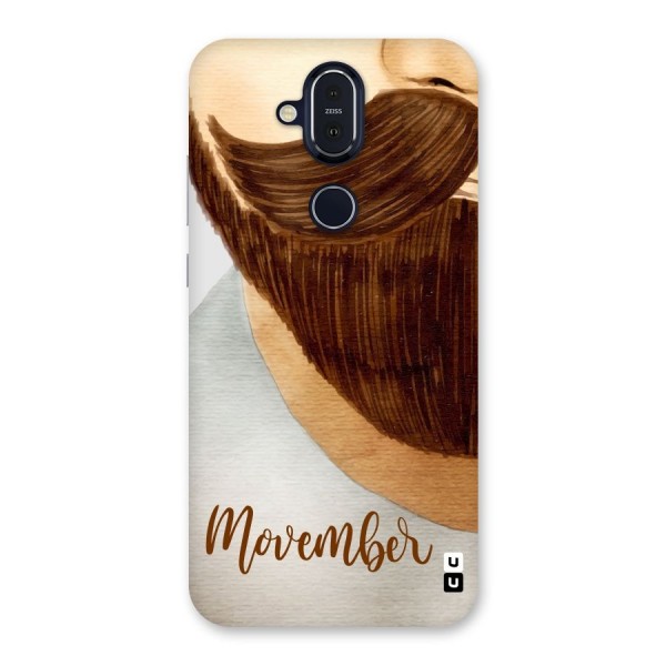 Movember Moustache Back Case for Nokia 8.1