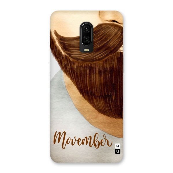 Movember Moustache Back Case for OnePlus 6T