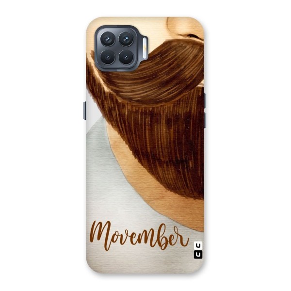 Movember Moustache Back Case for Oppo F17 Pro