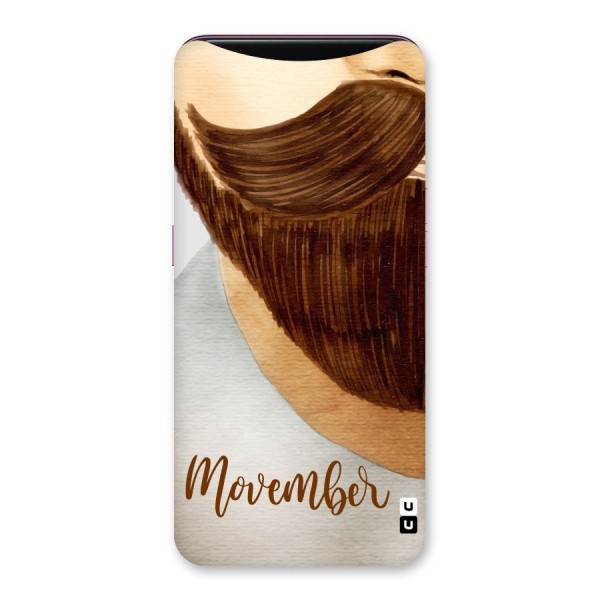 Movember Moustache Back Case for Oppo Find X