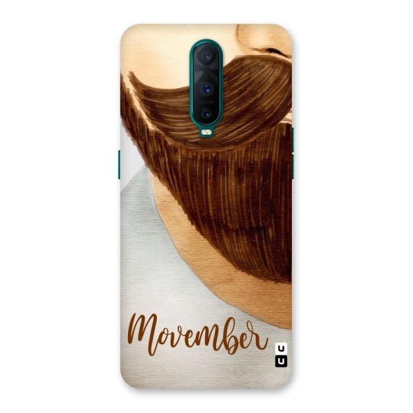 Movember Moustache Back Case for Oppo R17 Pro