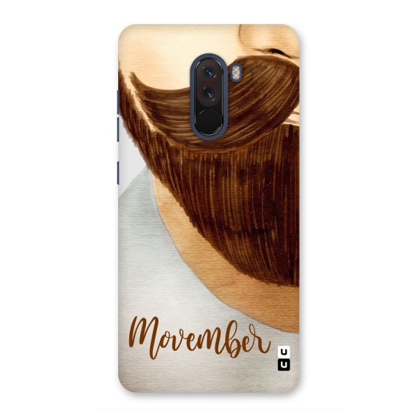 Movember Moustache Back Case for Poco F1