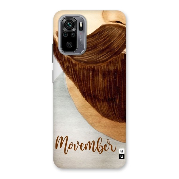 Movember Moustache Back Case for Redmi Note 10