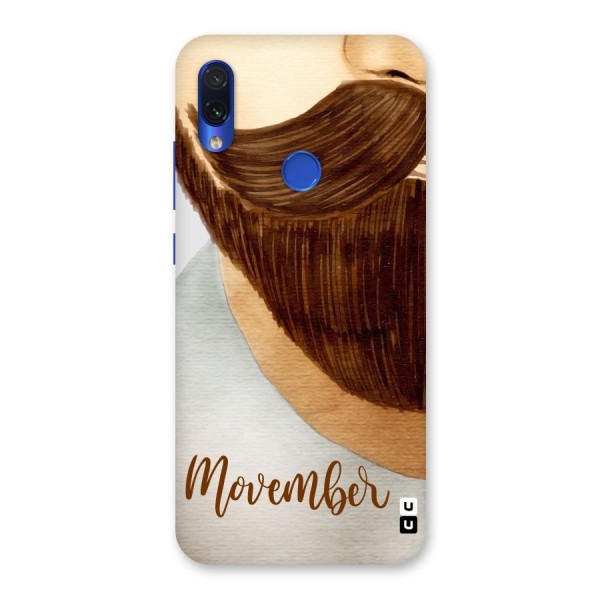 Movember Moustache Back Case for Redmi Note 7