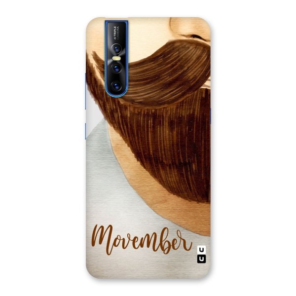 Movember Moustache Back Case for Vivo V15 Pro