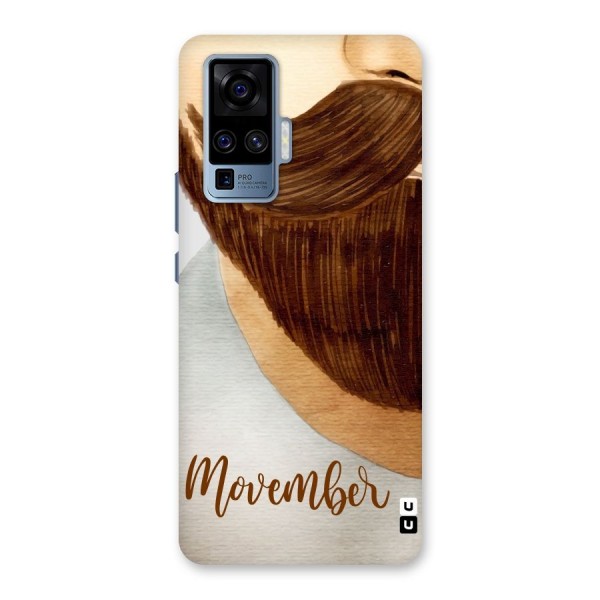 Movember Moustache Back Case for Vivo X50 Pro