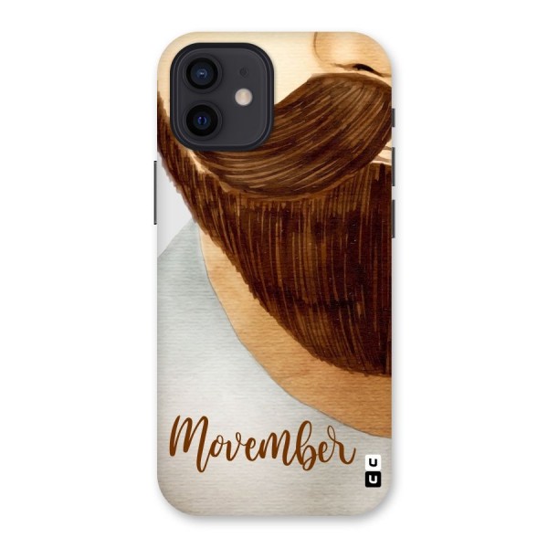 Movember Moustache Back Case for iPhone 12