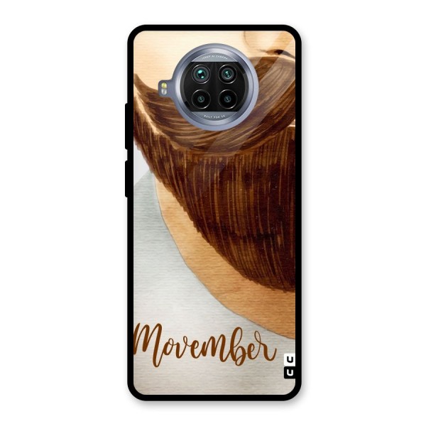 Movember Moustache Glass Back Case for Mi 10i