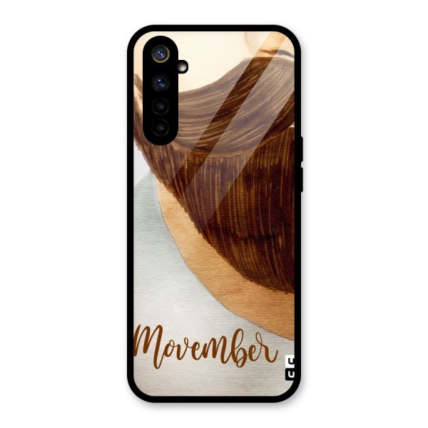 Movember Moustache Glass Back Case for Realme 6i