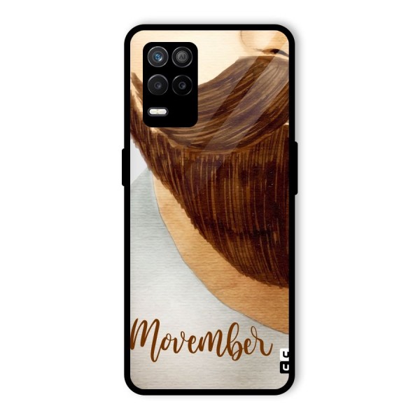 Movember Moustache Glass Back Case for Realme 9 5G