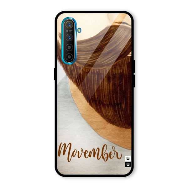 Movember Moustache Glass Back Case for Realme XT