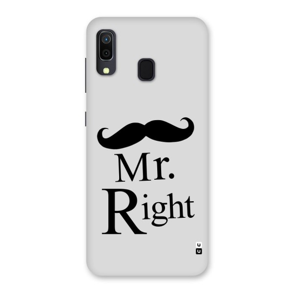 Mr. Right. Back Case for Galaxy A20