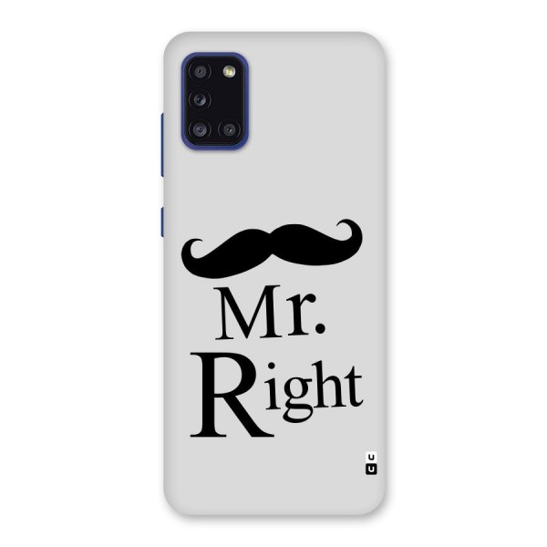 Mr. Right. Back Case for Galaxy A31