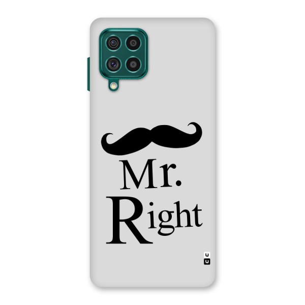 Mr. Right. Back Case for Galaxy F62