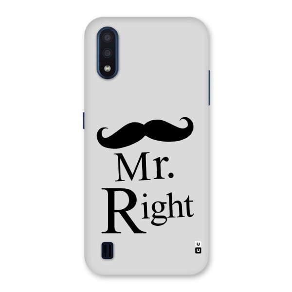 Mr. Right. Back Case for Galaxy M01