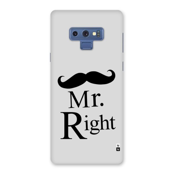 Mr. Right. Back Case for Galaxy Note 9