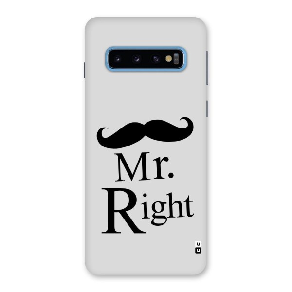 Mr. Right. Back Case for Galaxy S10