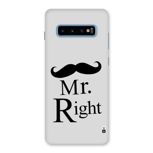 Mr. Right. Back Case for Galaxy S10 Plus