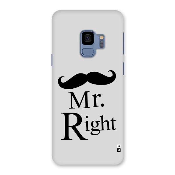 Mr. Right. Back Case for Galaxy S9