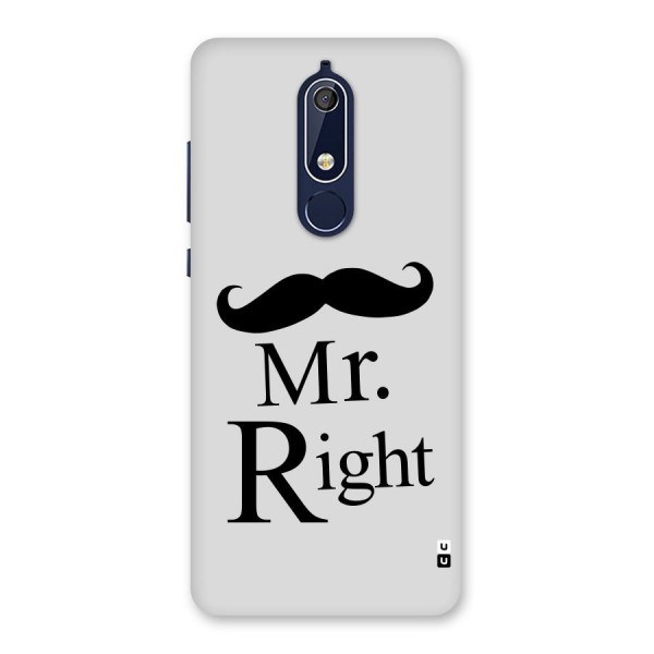 Mr. Right. Back Case for Nokia 5.1