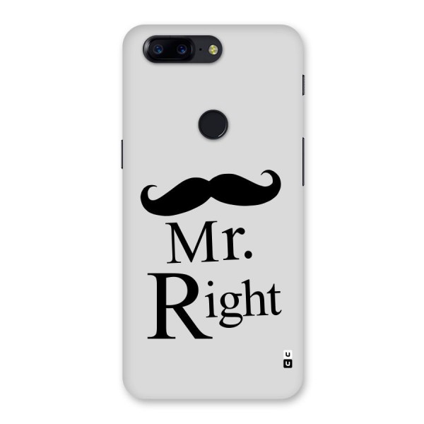 Mr. Right. Back Case for OnePlus 5T