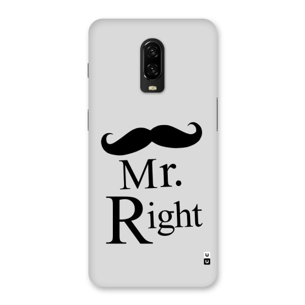 Mr. Right. Back Case for OnePlus 6T