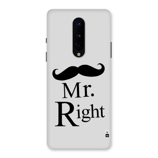 Mr. Right. Back Case for OnePlus 8