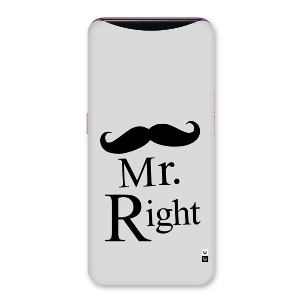 Mr. Right. Back Case for Oppo Find X