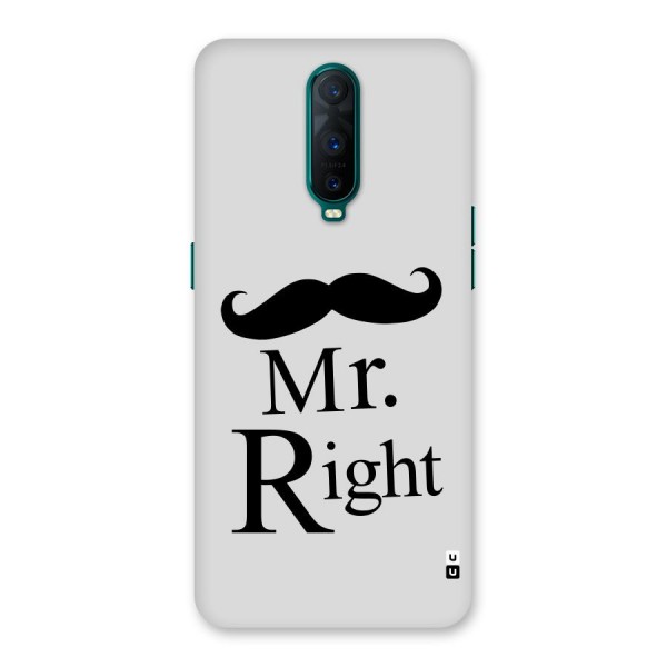 Mr. Right. Back Case for Oppo R17 Pro