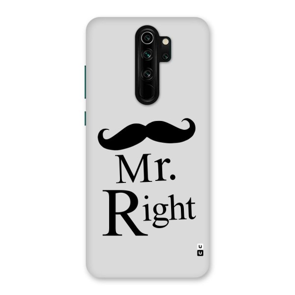 Mr. Right. Back Case for Redmi Note 8 Pro