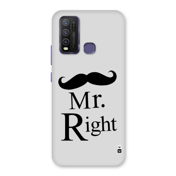 Mr. Right. Back Case for Vivo Y30