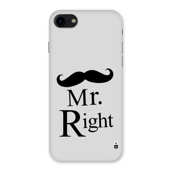 Mr. Right. Back Case for iPhone SE 2020