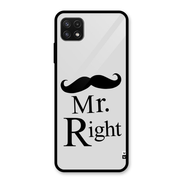 Mr. Right. Glass Back Case for Galaxy A22 5G