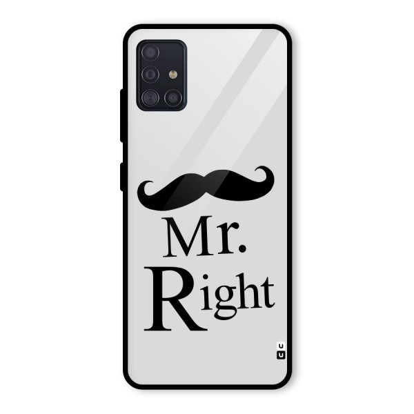 Mr. Right. Glass Back Case for Galaxy A51