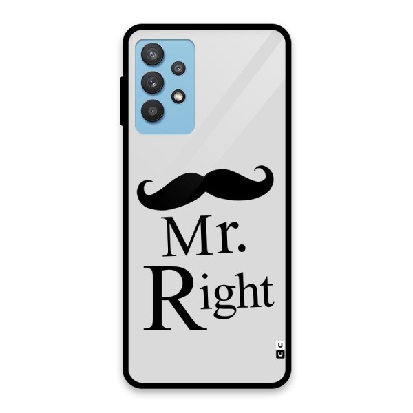 Mr. Right. Glass Back Case for Galaxy M32 5G