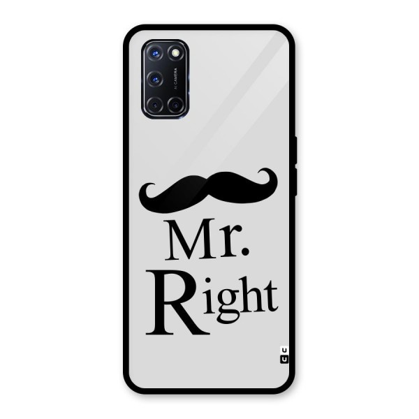 Mr. Right. Glass Back Case for Oppo A52