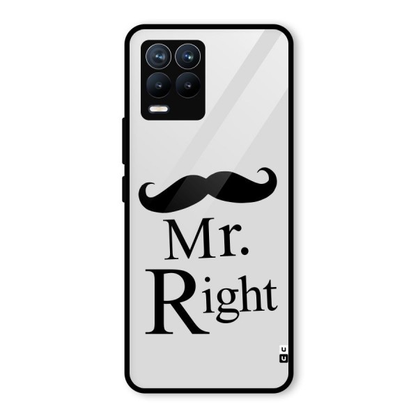 Mr. Right. Glass Back Case for Realme 8 Pro