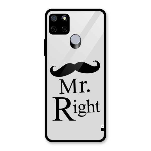 Mr. Right. Glass Back Case for Realme C15