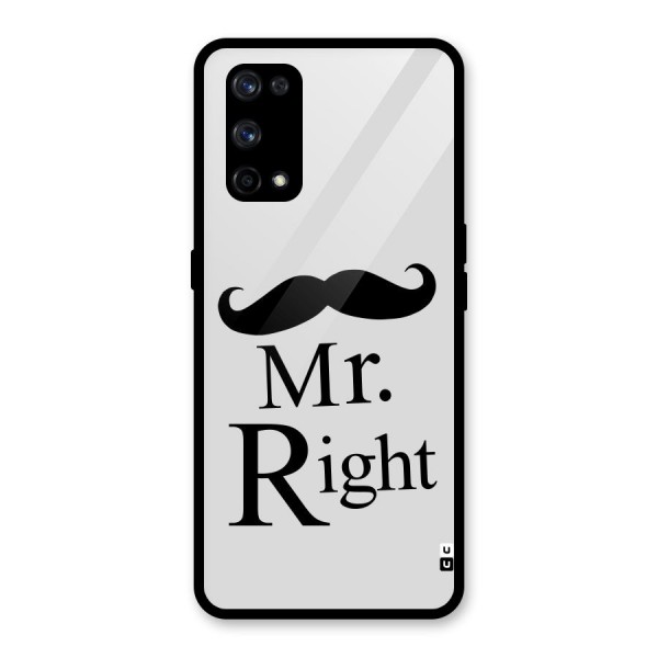 Mr. Right. Glass Back Case for Realme X7 Pro